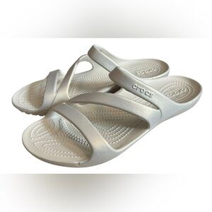 NWT CROCS Kadee II Shimmer Sandals SZ 10